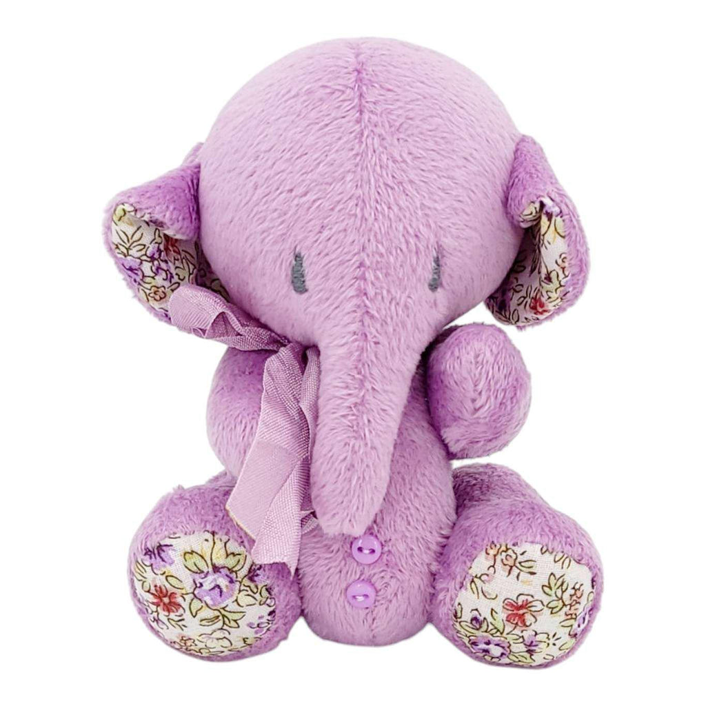 Plush - Lilac Pink Elephant with Flowers and Bow by Frank and Bubby