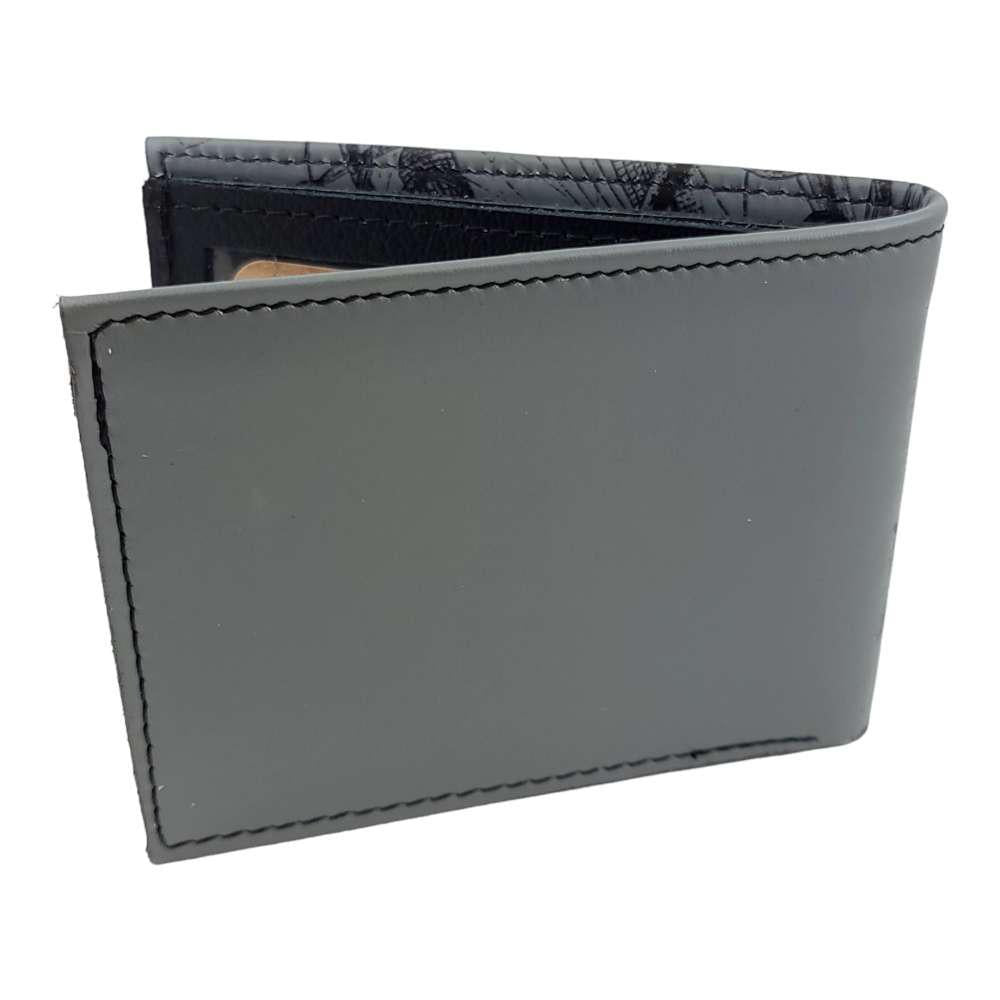 Leather Wallet - Gray Octopus Attacks by Backerton