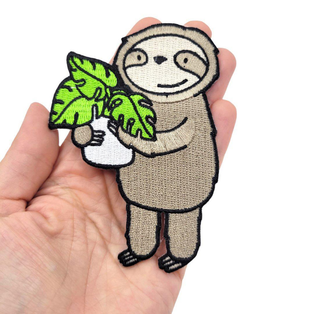 Iron-on Patch - Monstera Sloth by LaRu