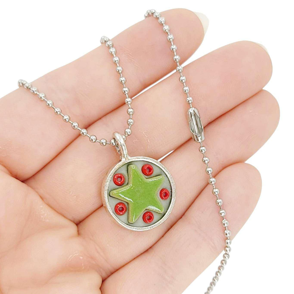 Necklace - Star Baby (Green Stars) by XV Studios