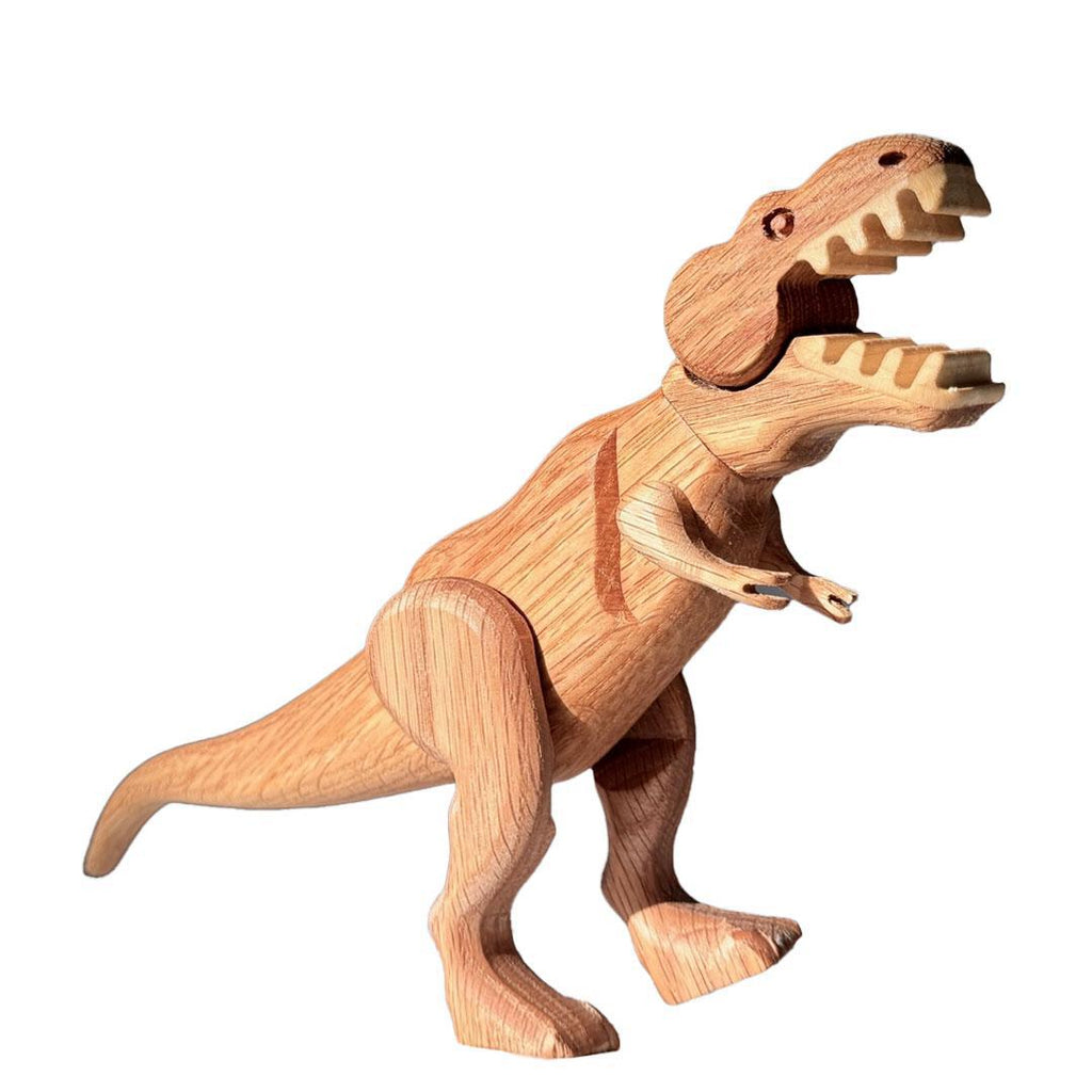 Wood Toy - Tyrannosaurus Dinosaur with Magnetic Joints by The Serious Toy Company