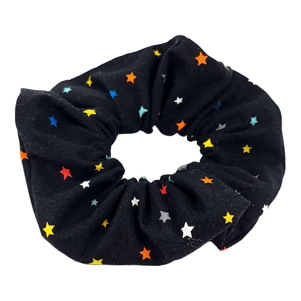 Hair Accessory - Classic Scrunchy in Colorful Tiny Stars by imakecutestuff