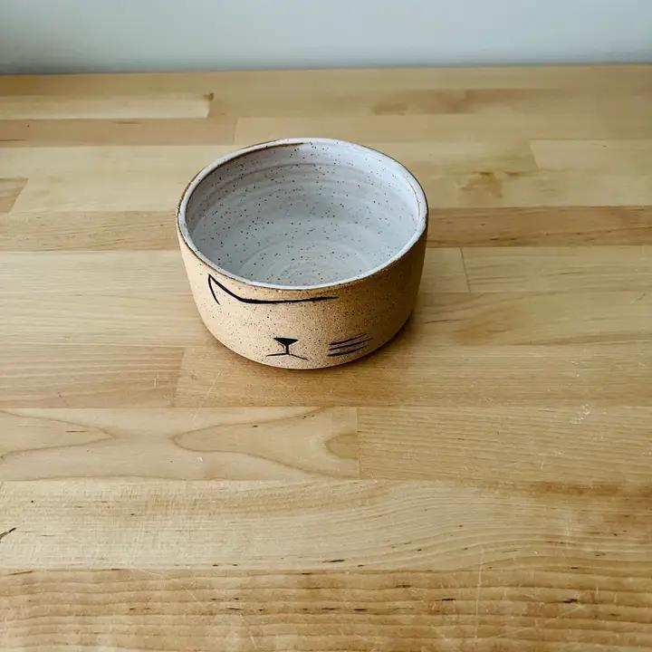 Pet Bowl - Mod Cat (Ceramic) by Hands On Ceramics