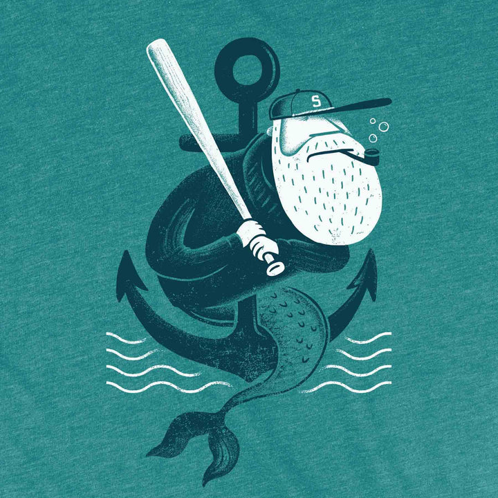 Adult Crew Neck - Salty Sea Teal Tee (XS - 3XL) by Factory 43