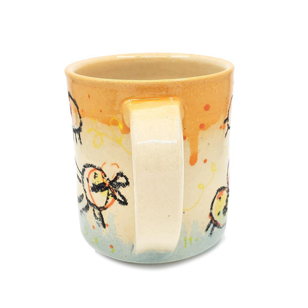 Mug - 12 oz - Scribble Bee Mug by Dwadlings