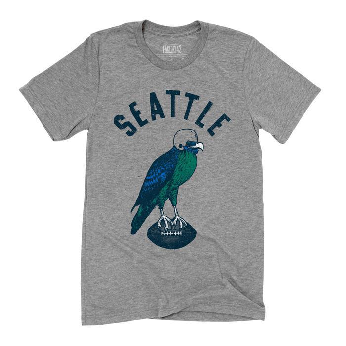 Adult SEABIRD(S) Crew Neck Tee Gray Triblend by Factory 43