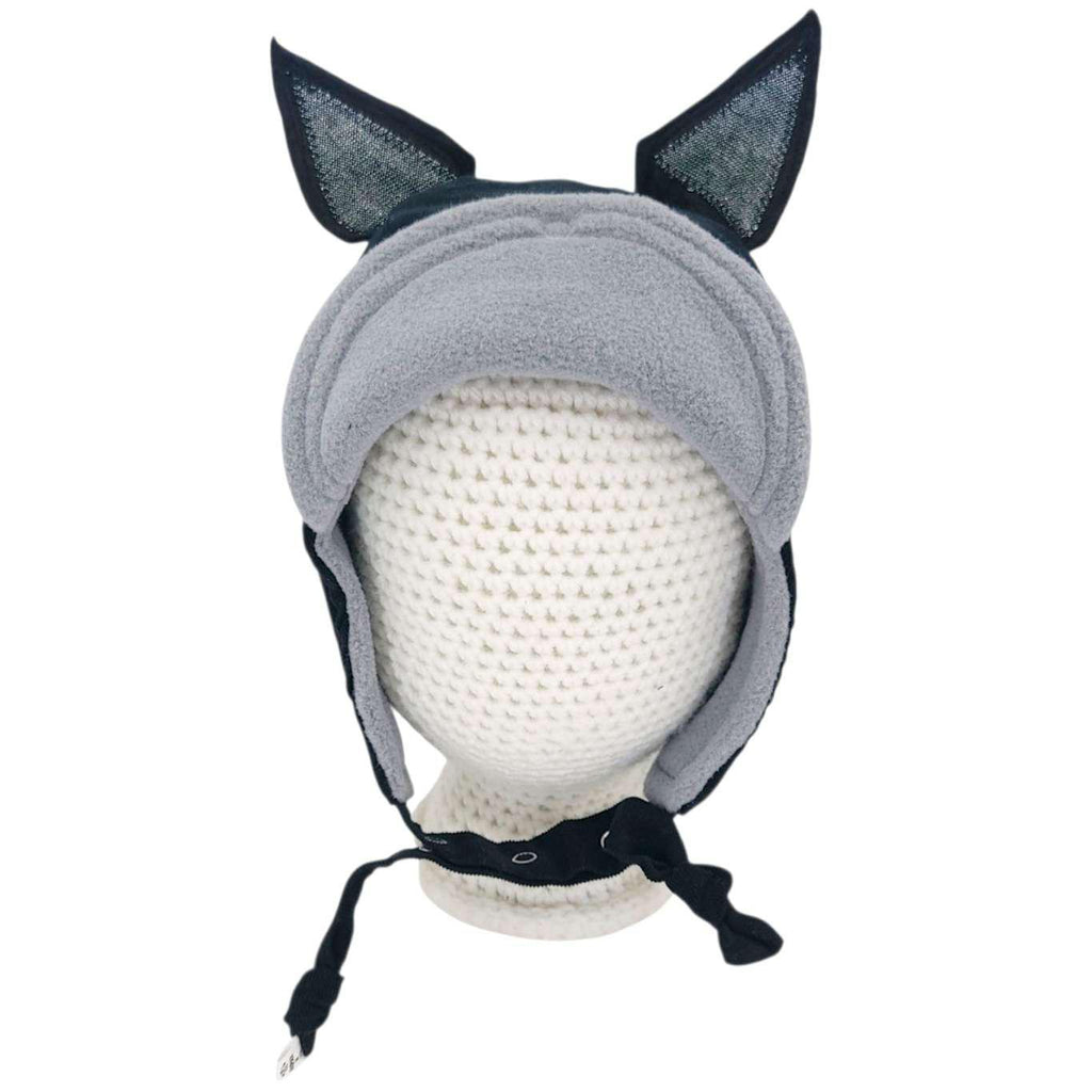 Baby Bonnet - Wildthings Pilot Cap (Black Cat) by Urban Baby Bonnets