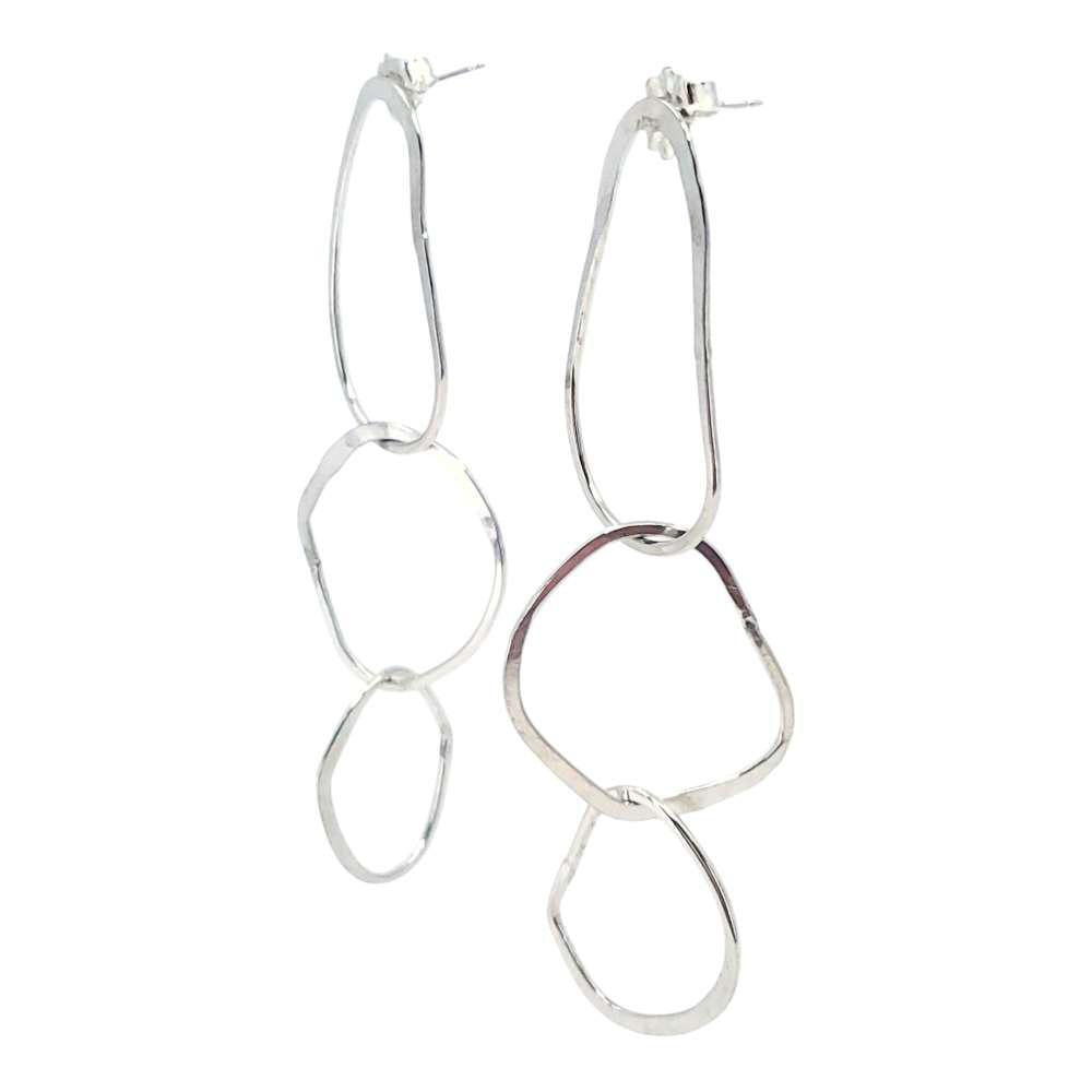 Earrings - Medium Riverstone (Sterling Silver) by Verso