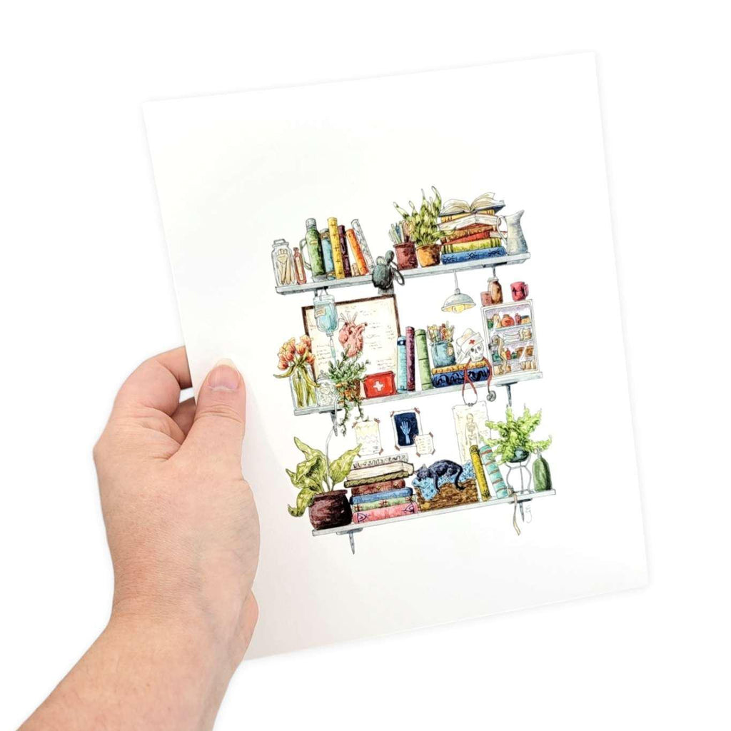 Art Print - 8x10 - The Nurse's Shelves by Lizzy Gass