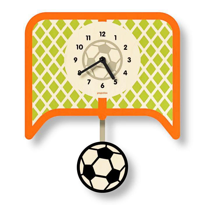 Wood Clock - Soccer Pendulum by Popclox