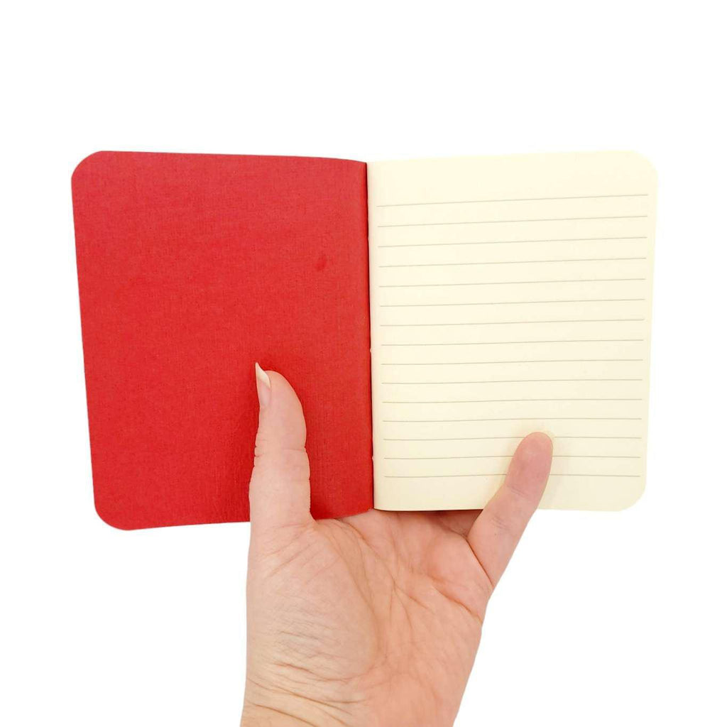 Journal - Red Mixed Paper Notebook (Large or Small) by Original Brooks