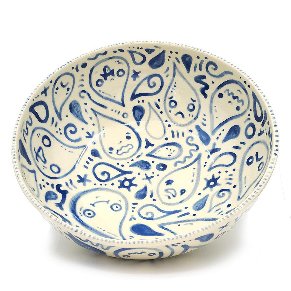 Bowl - 8.5 in - Raindrop Bowl by Dwadlings