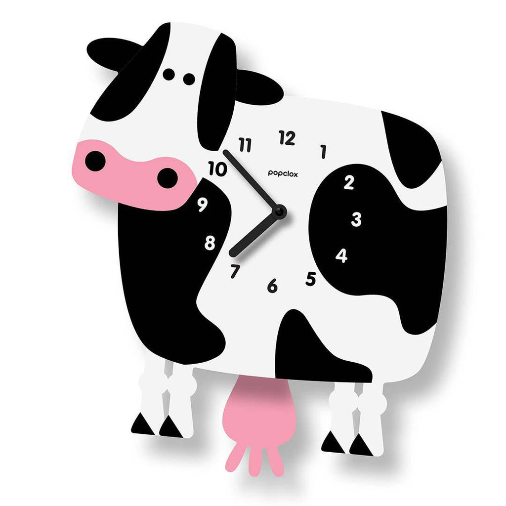 Acrylic Clock - Cow Pendulum by Popclox