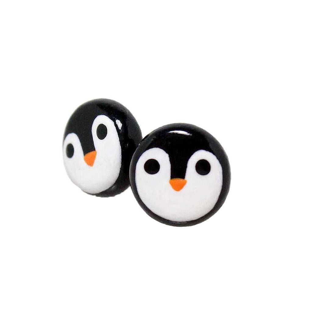 Earrings - Penguin Studs by Mariposa Miniatures