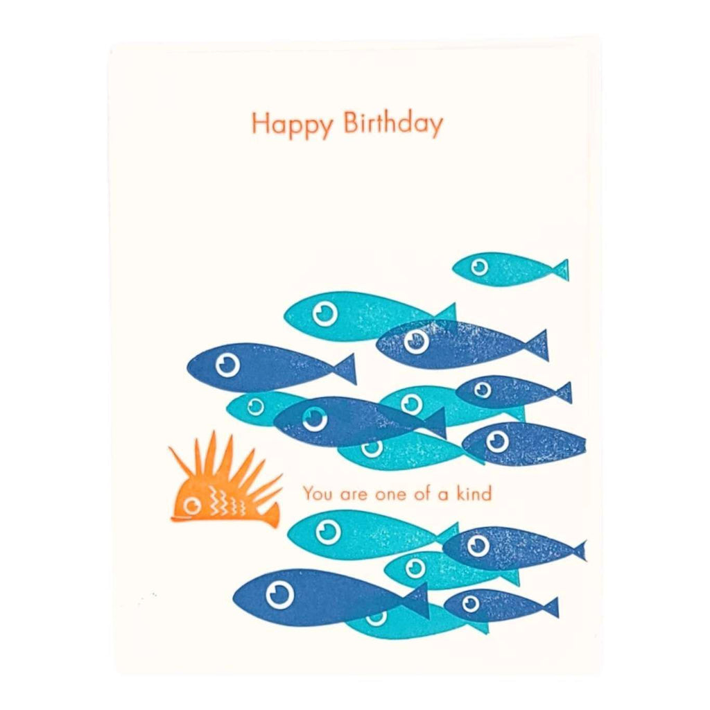 Card - Birthday - One of a Kind Fish by Ilee Papergoods