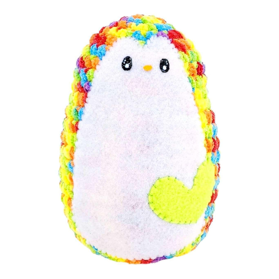 Plush Toy - Large Penguin (Rainbow with Green Heart) by Moyo Workshop, image 7 of 7