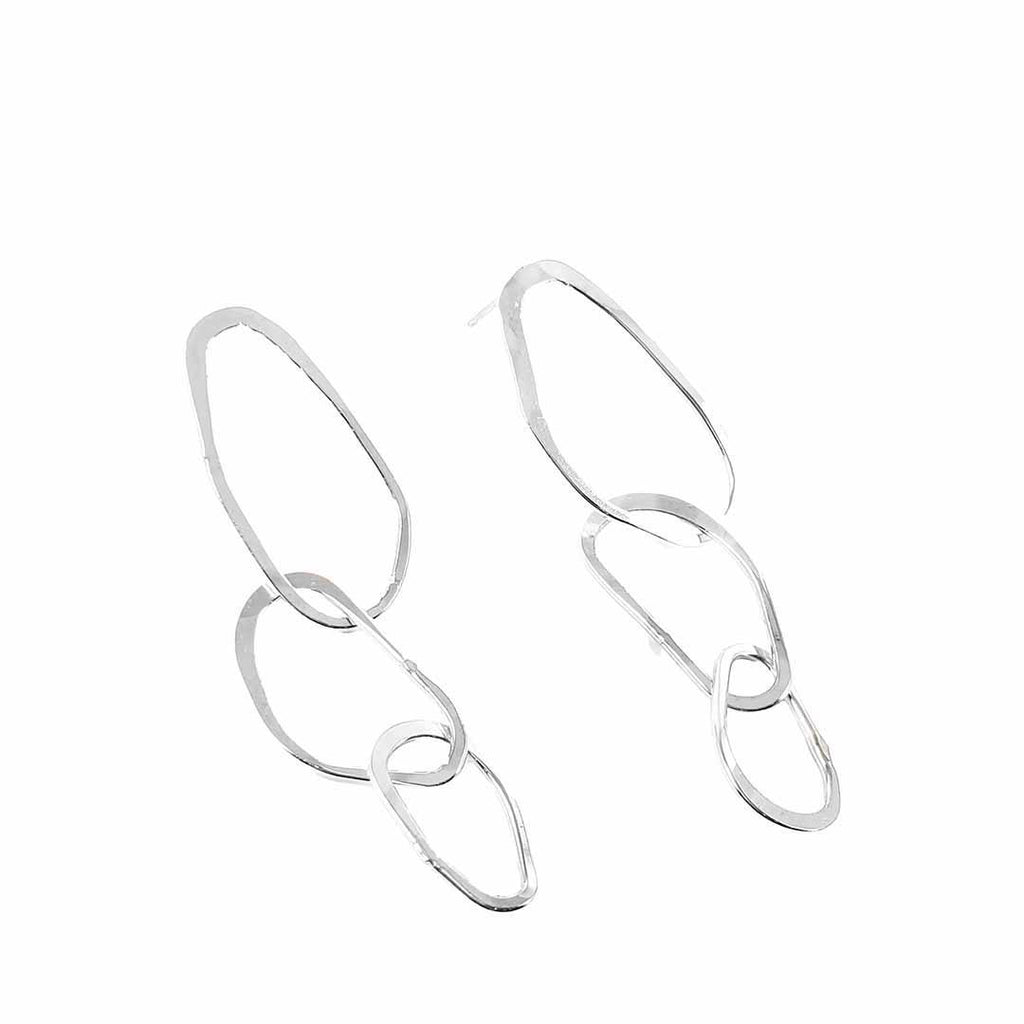 Earrings - Small Riverstone (Sterling Silver) by Verso