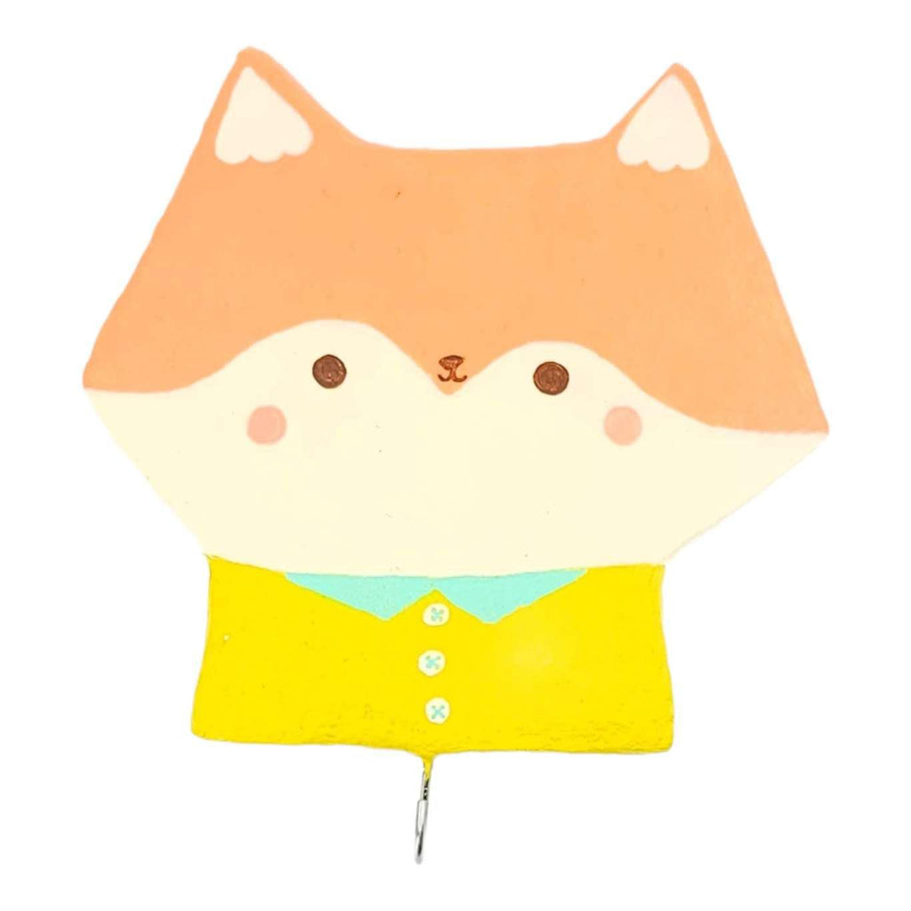 Wall Hook - Paper Mache Fox by Chet and Dot