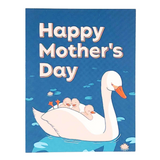 Card - Mother's Day - Swan and Cygnets by Semi Sweet Press, image 1 of 2