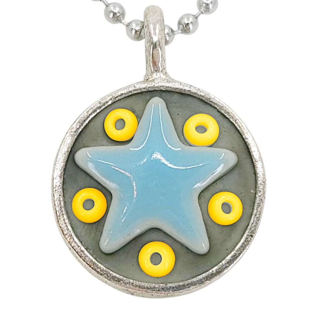 Necklace - Star Baby (Light Blue Stars) by XV Studios