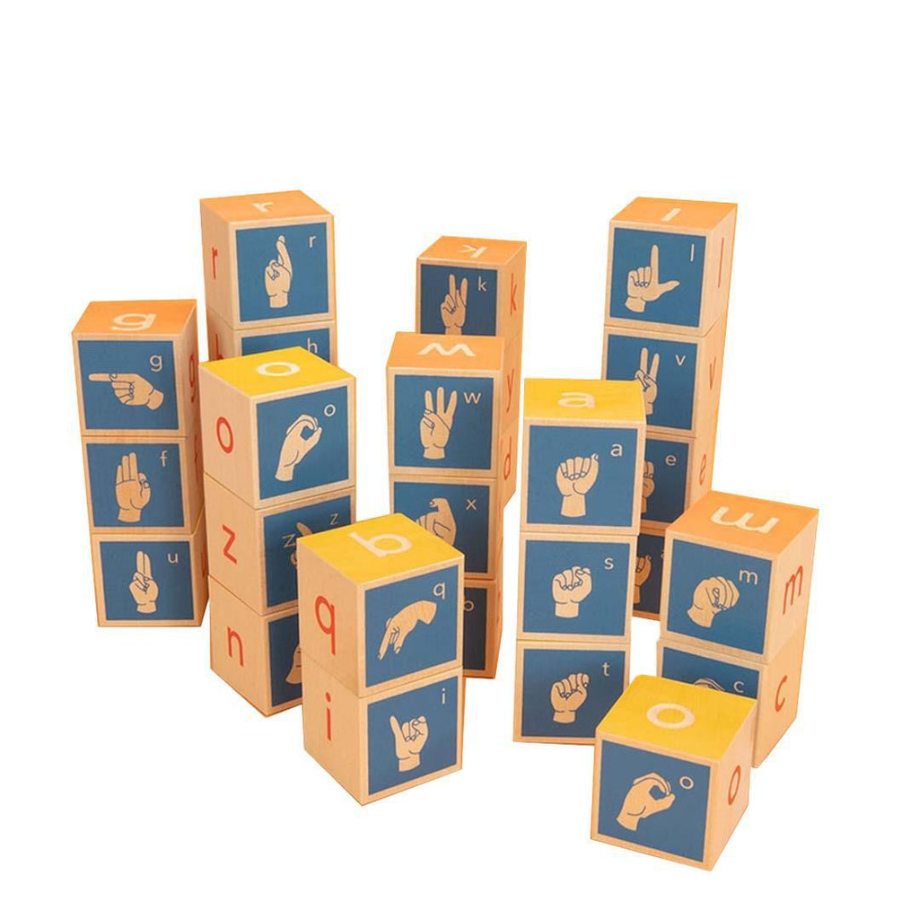 Blocks - American Sign Language (Set of 28) by Uncle Goose