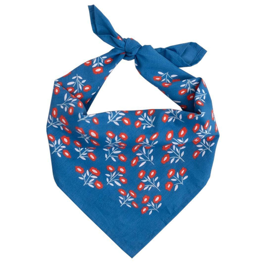 Bandana - Juliet (Blue Floral) by Handker Bandanas