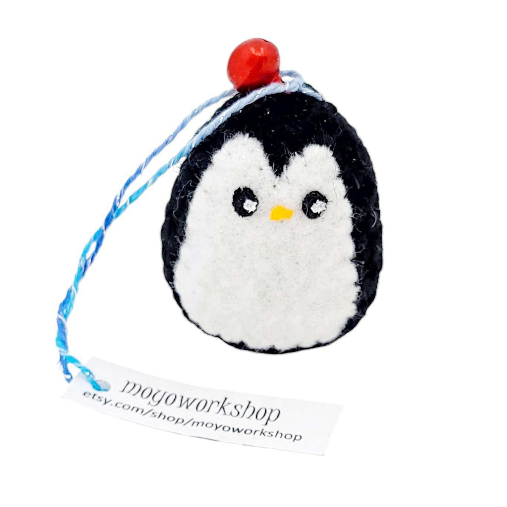 Ornament - Penguin with Bell (Black) by Moyo Workshop