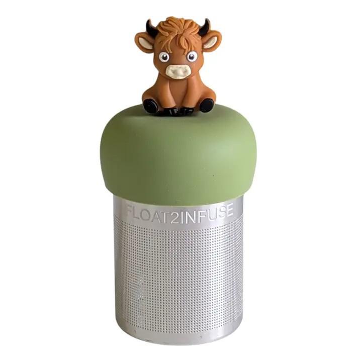 Tea Infuser - Baby Highland Cow (Green Base) by Float2Infuse