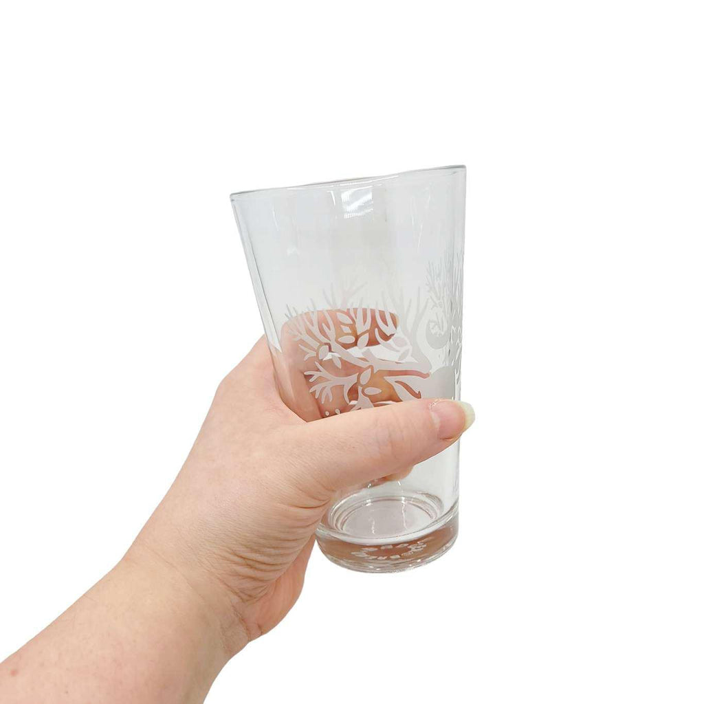 Pint Glass - Crow by Bread and Badger