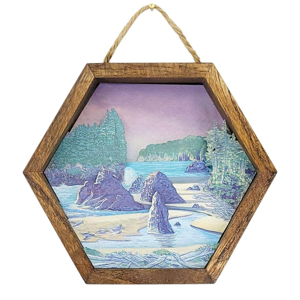 Diorama - 5x6in - Ruby Beach Hex by Rainier Renditions