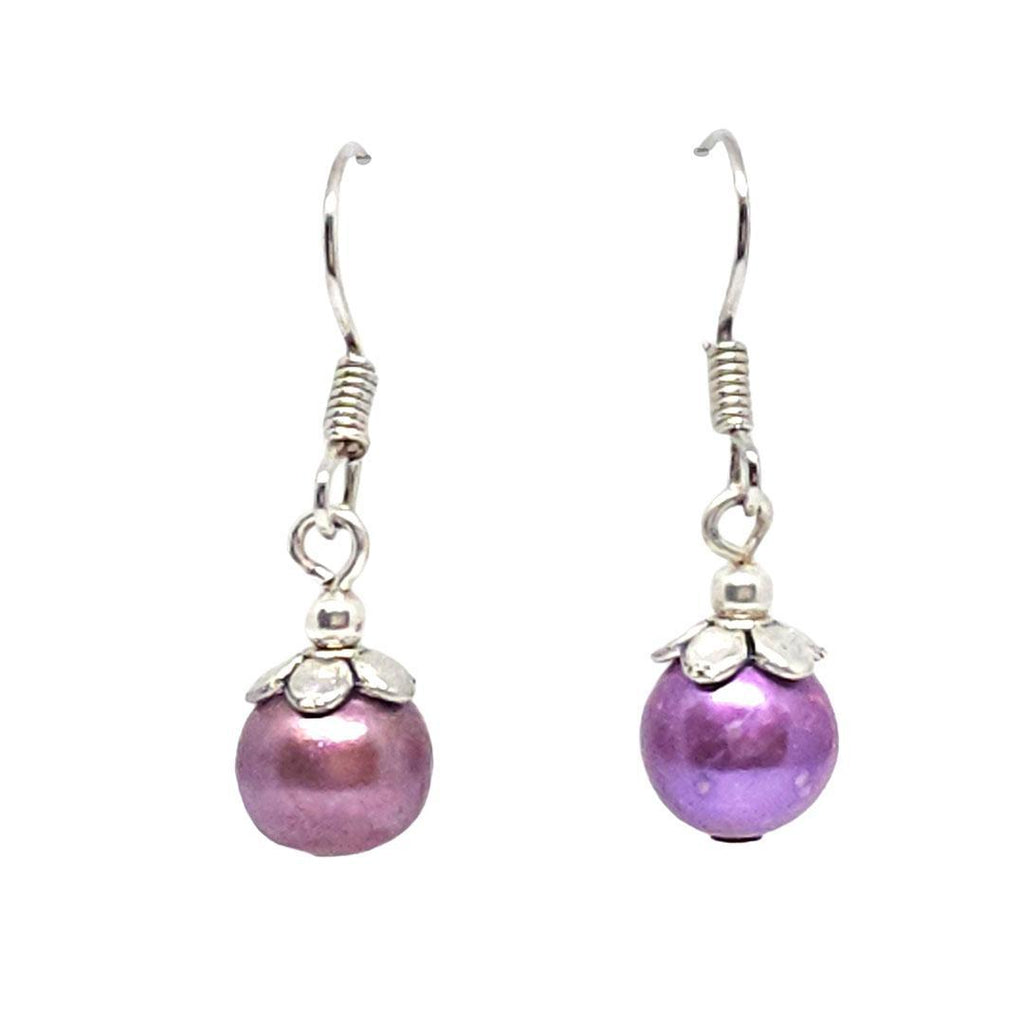 Earrings - Short berry FW pearls Silver plate by Tiny Aloha