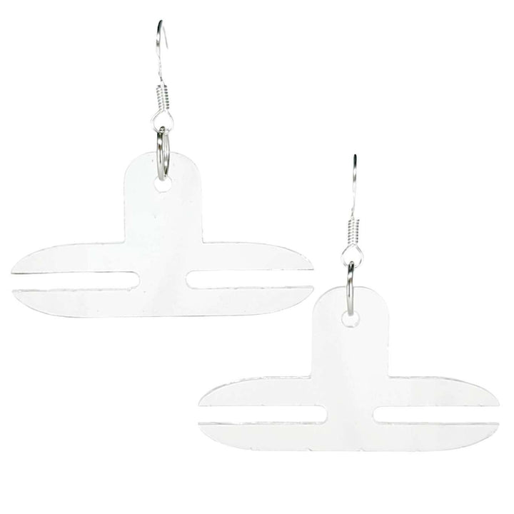 Earrings - Horizontal Clear-Ings Enamel Pin Earring Converters by Pop Pastel