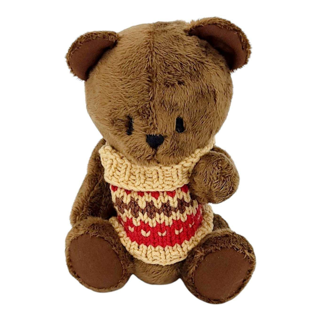 Plush - Brown Bear in Sweater by Frank and Bubby