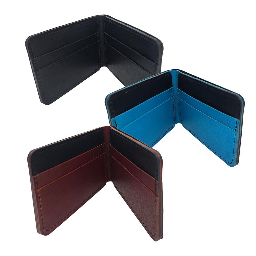 Bifold Wallets - Black Leather (Assorted Colors) by Hold Supply Company