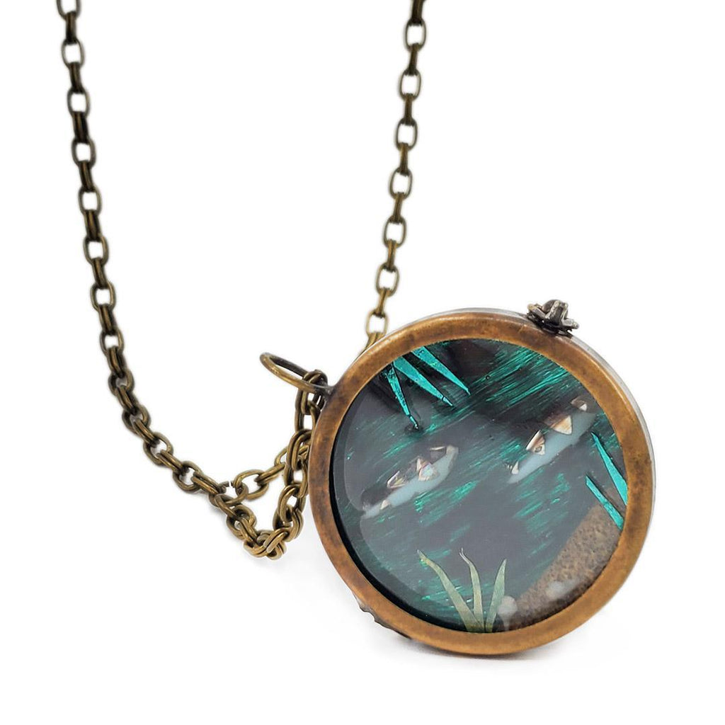 Necklace - The Other Fish in the Sea Locket (OOAK) by XV Studios