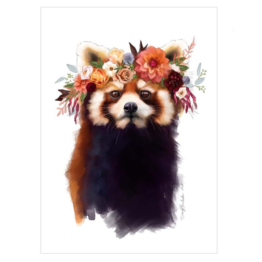 Art Print - 8x10 - Red Panda by Darcy Goedecke