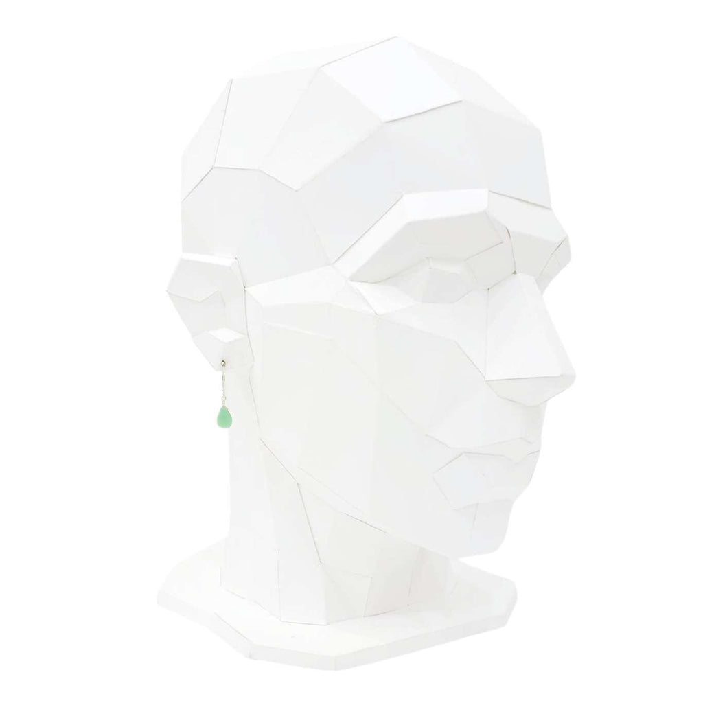 Earrings - Sterling Gemstone Drops (Chrysoprase) by Foamy Wader