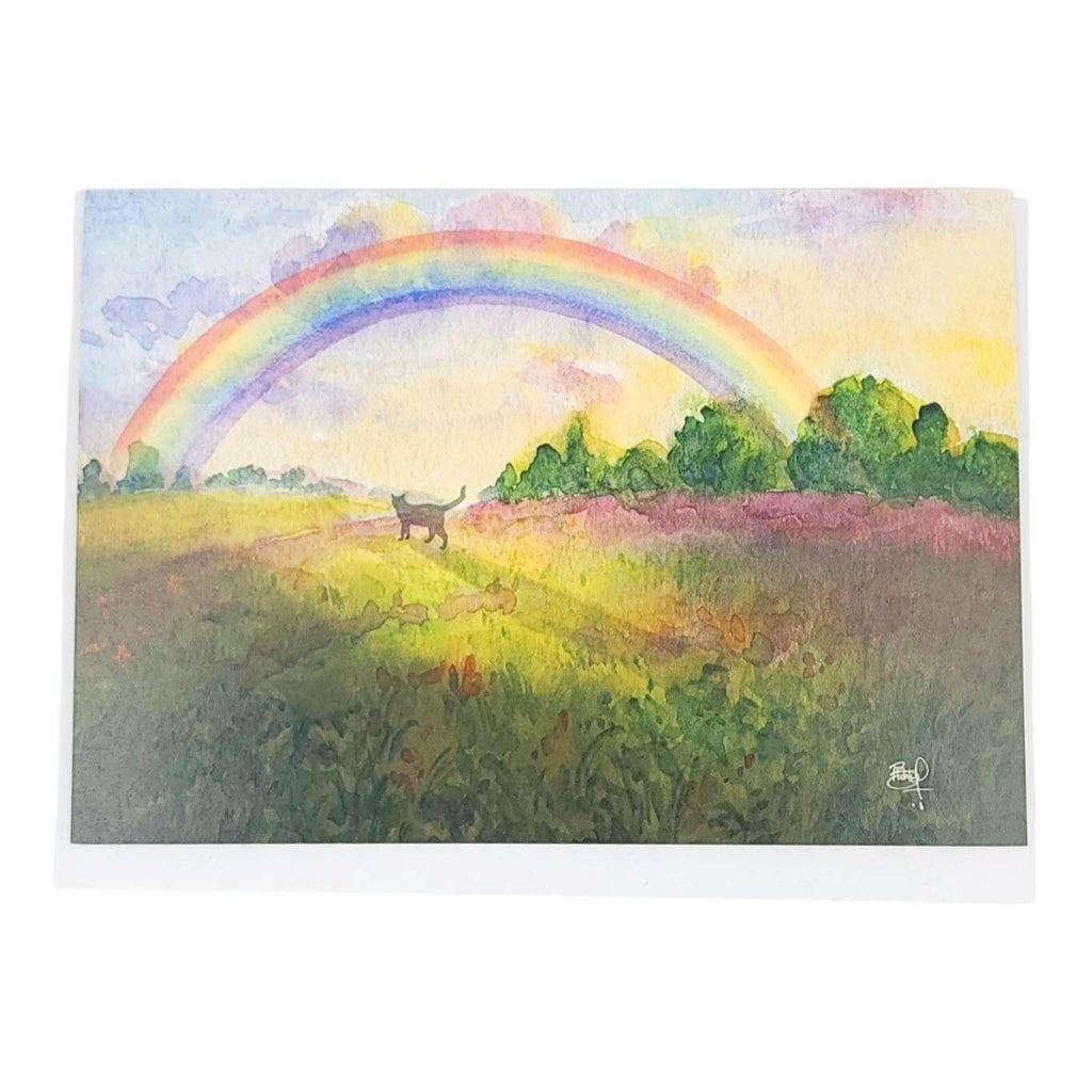 Card - Sympathy - Rainbow Bridge (Cat) by Shawn Braley