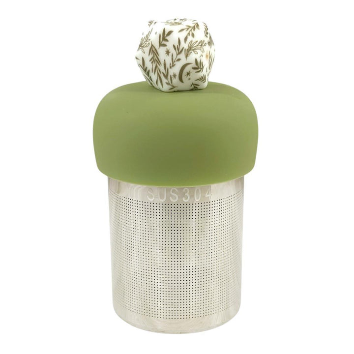 Tea Infuser - Leafy Cuboctahedron (Green Base) by Float2Infuse