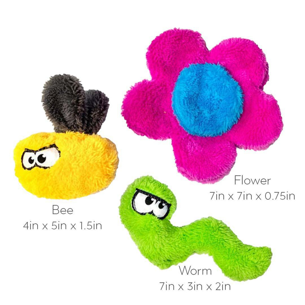 Dog Toys - Set of 3 - Duraplush Puppy Pack by Cycle Dog