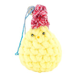 Ornament - Plush Pocket Chicken with Bell (Yellow - Assorted) by Moyo Workshop, image 4 of 9