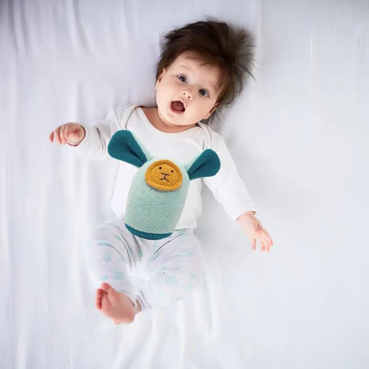 Plush Rattle - Bunny (Aqua) by Mr. Sogs