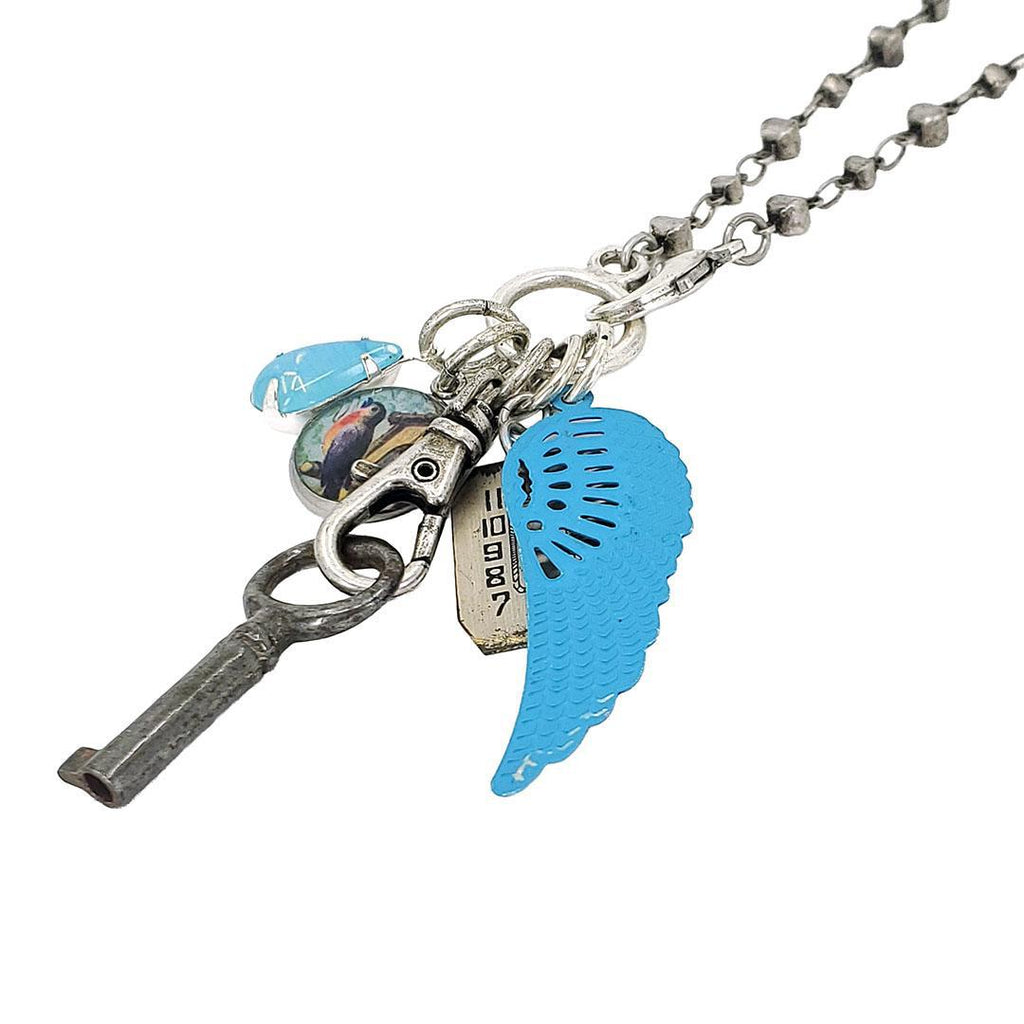 Necklace - ReCollect (Messenger of Joy) by Christine Stoll | Altered Relics