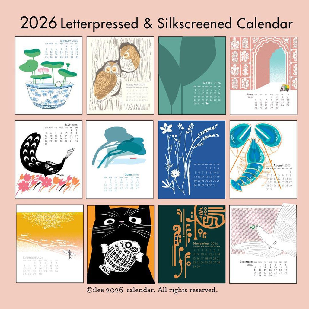 Calendar - 2026 Year of the Horse Desk Calendar by Ilee Papergoods