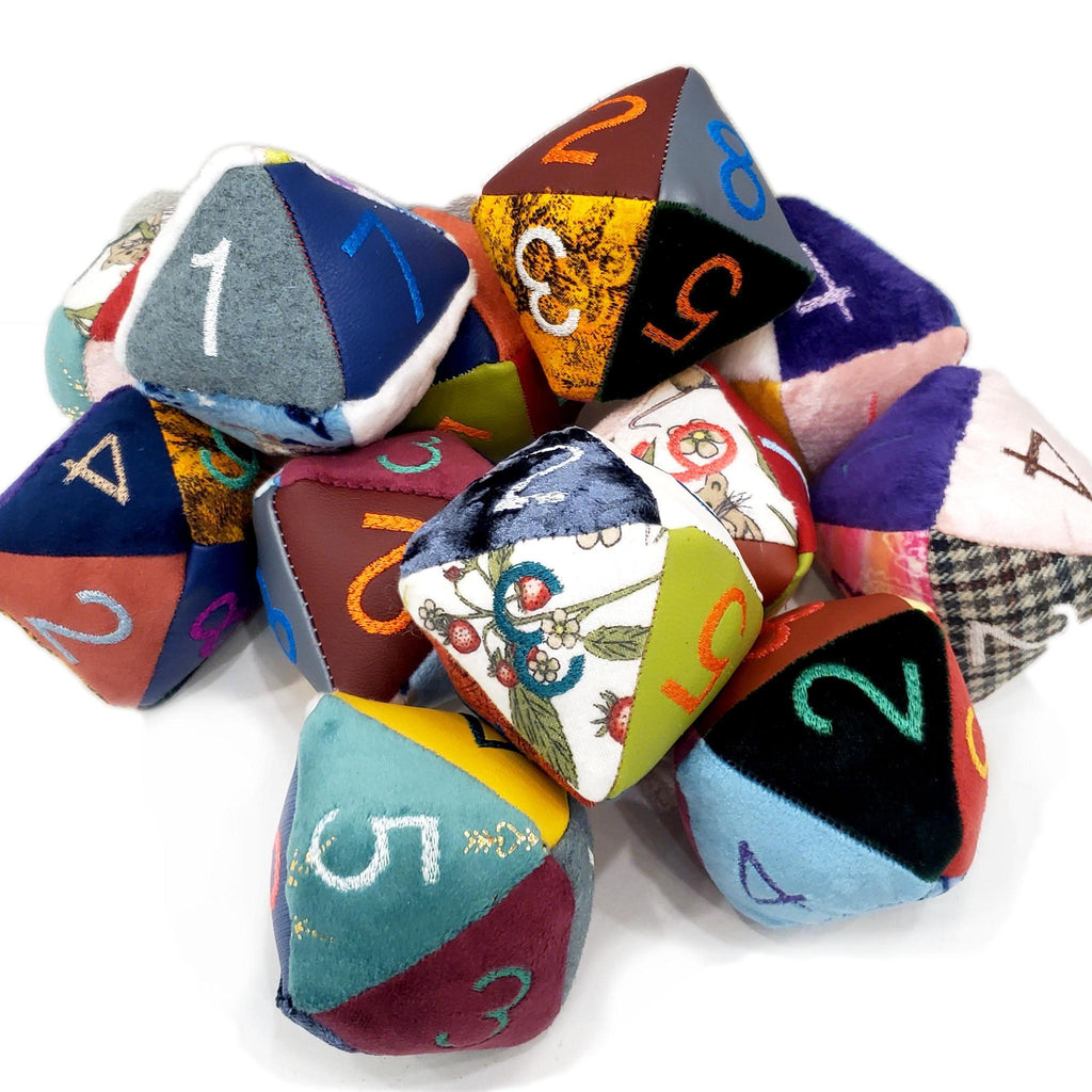 Cat Toy - D8 Catnip Plush (Assorted Colors) by Saving Throw Pillows