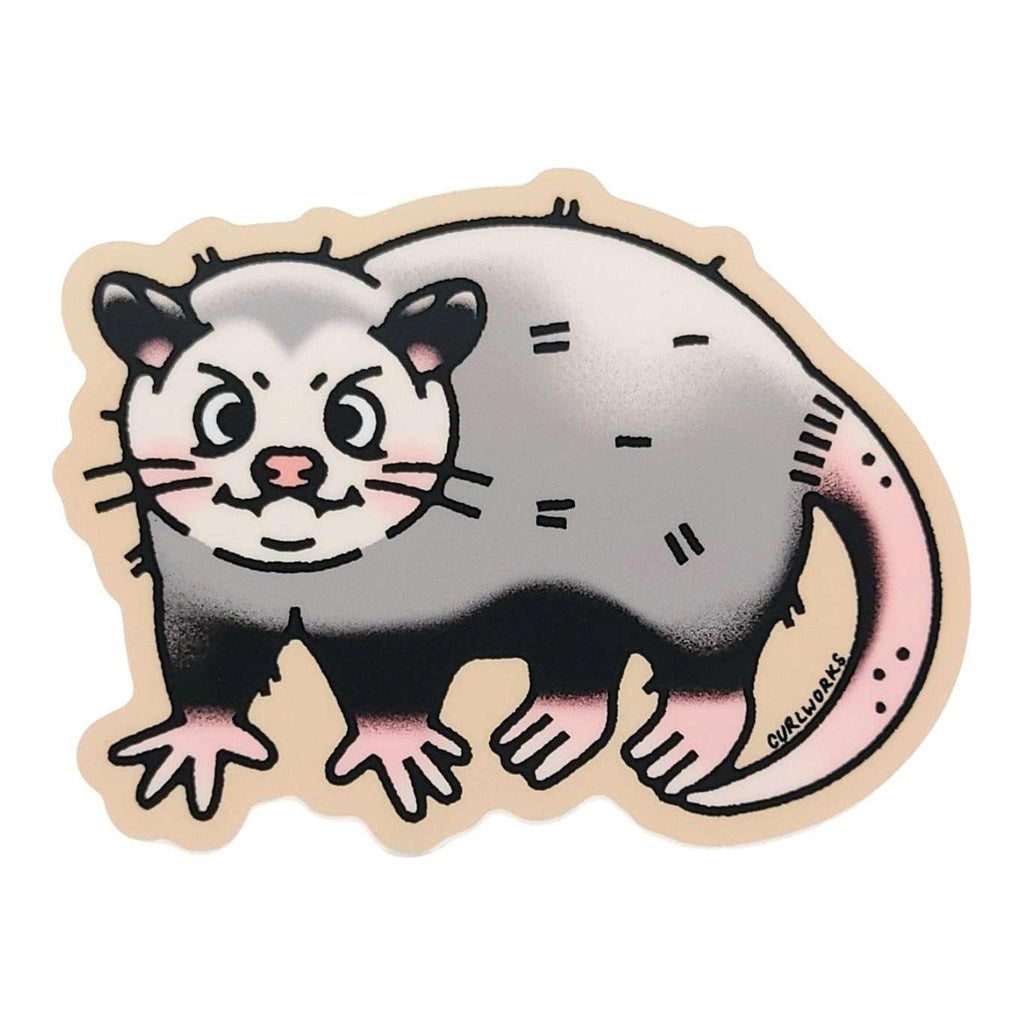 Sticker - Opossum by Curlworks