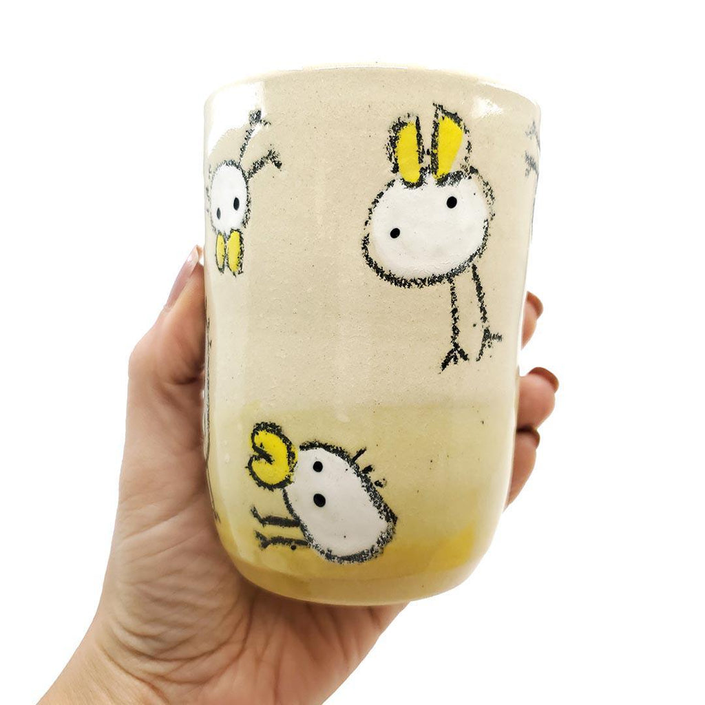 Tall Tumbler - 12 oz - Sketchy Duck by Dwadlings