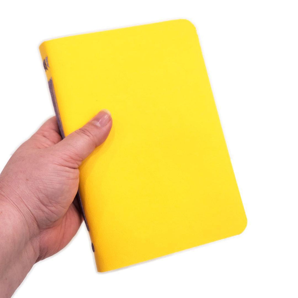 Journal - Yellow Mixed Paper Notebook (Large or Small) by Original Brooks