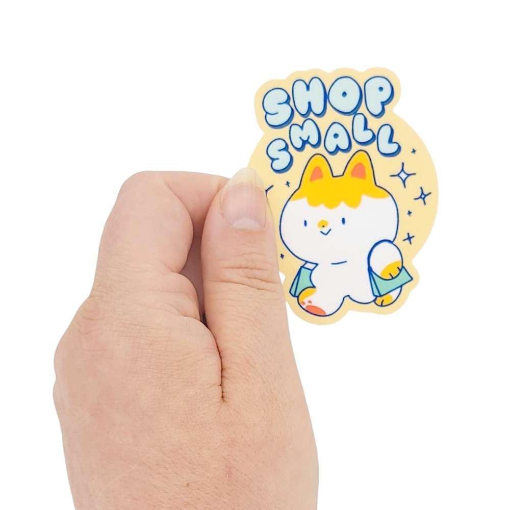 Sticker - Shop Small Cat by Laura Zeng