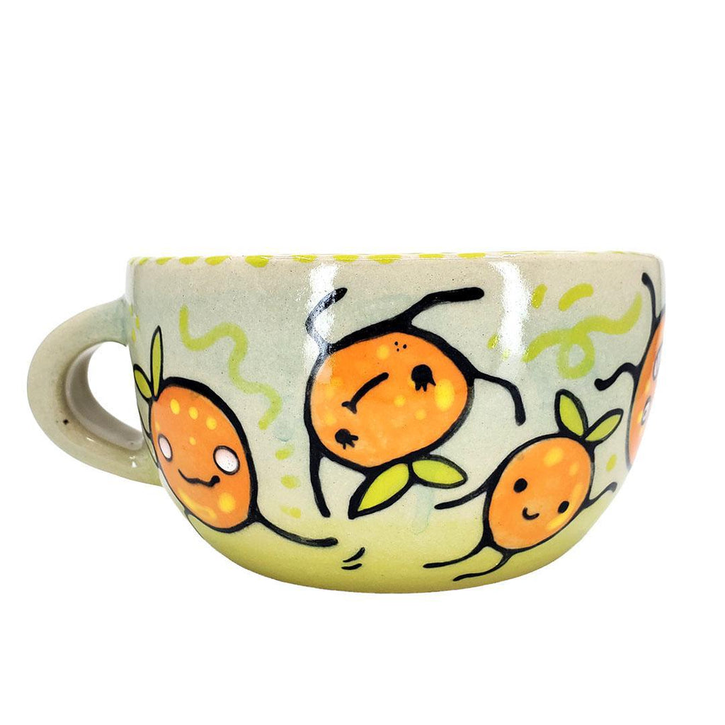 Mug - 16oz - Dancing Oranges (A - D) by Dwadlings